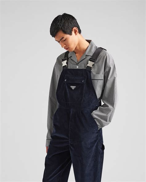 prada overalls|Blue Corduroy overalls .